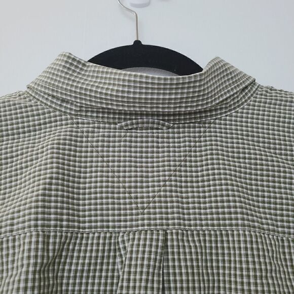 Tommy Hilfiger Green Check Button Down Sz L - Picture 4 of 11